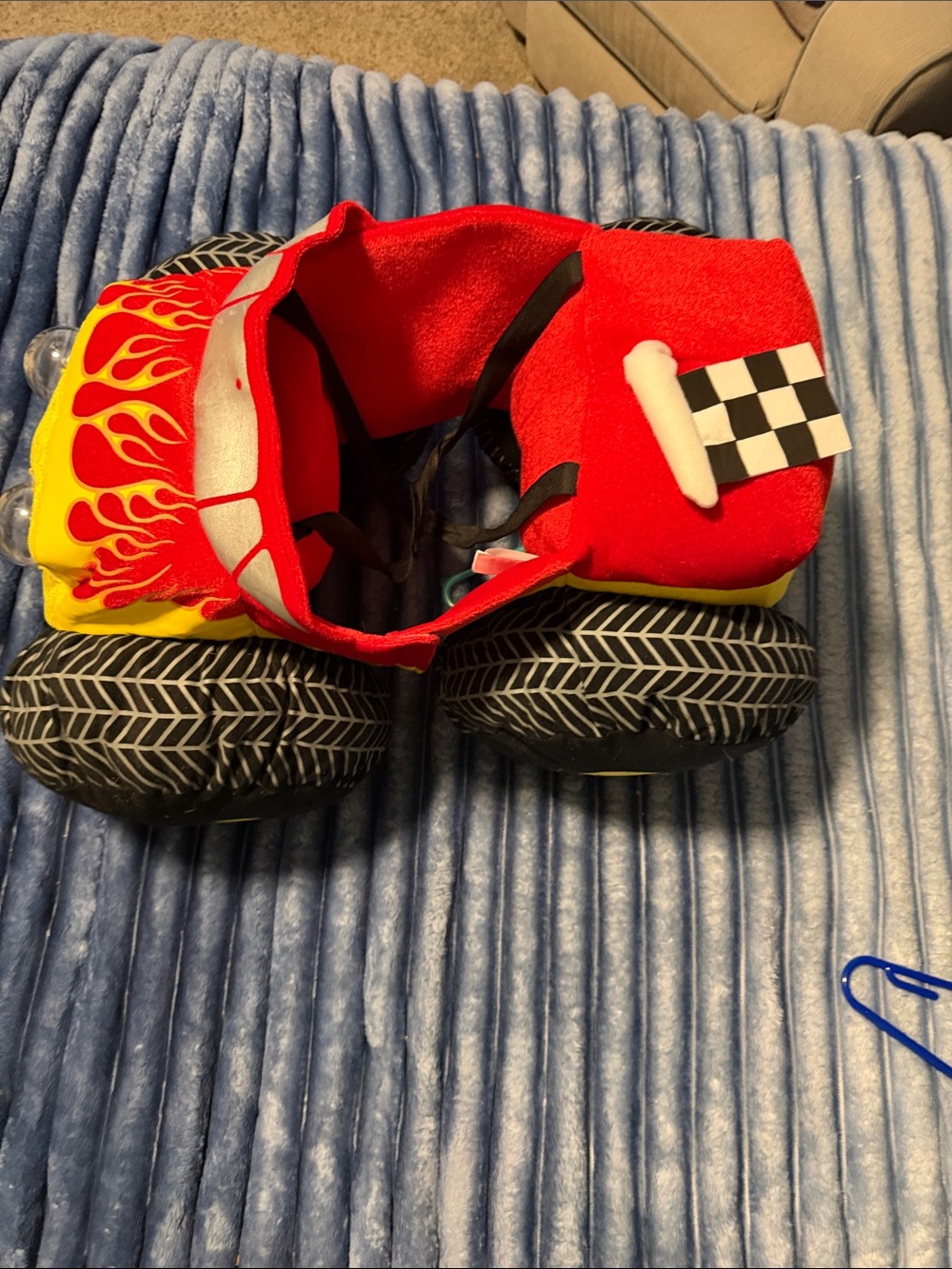 Plush Monster Truck Costume Accessory - Red & Yellow - Picture 3 of 4